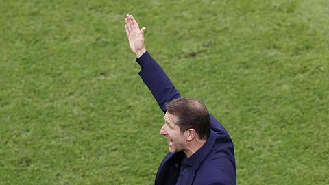 Österreichs Trainer Franco Foda trieb sein Team nach vorne.