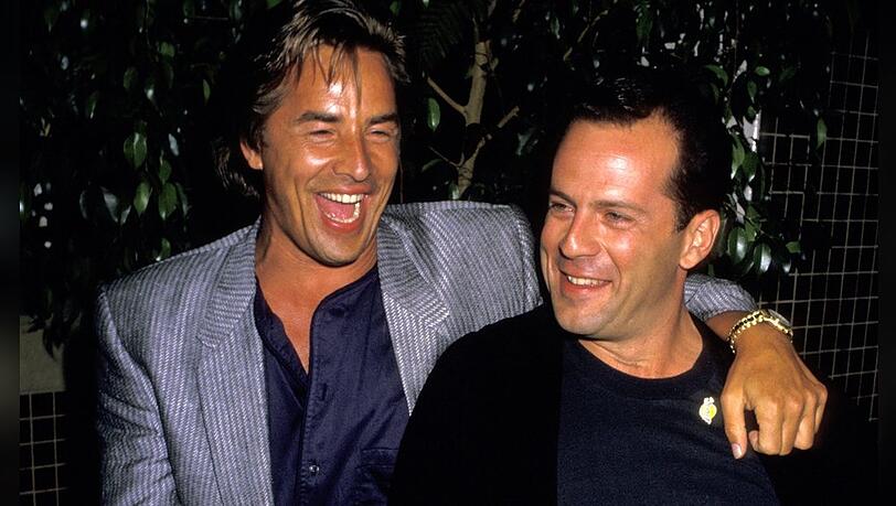 Don Johnson (l.) und Bruce Willis im Jahr 1987.
