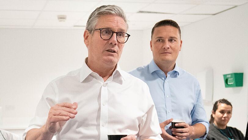 In besseren Zeiten machten Keir Starmer (links) und Wes Streeting (rechts) gemeinsam Wahlkampf. (Archivfoto) In besseren Zeiten machten Keir Starmer (links) und Wes Streeting (rechts) gemeinsam Wahlkampf. (Archivfoto)
