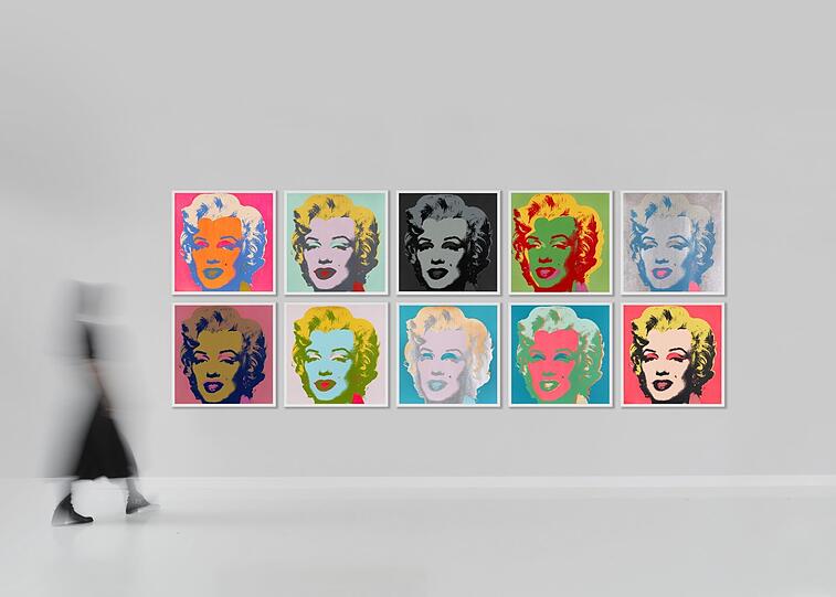Wer bietet mehr? Andy Warhols „Marilyn Monroe“ im vollständigen Zehnerpack liegt bei einem Schätzpreis von 1,5 Millionen Euro. Wer bietet mehr? Andy Warhols „Marilyn Monroe“ im vollständigen Zehnerpack liegt bei einem Schätzpreis von 1,5 Millionen Euro.