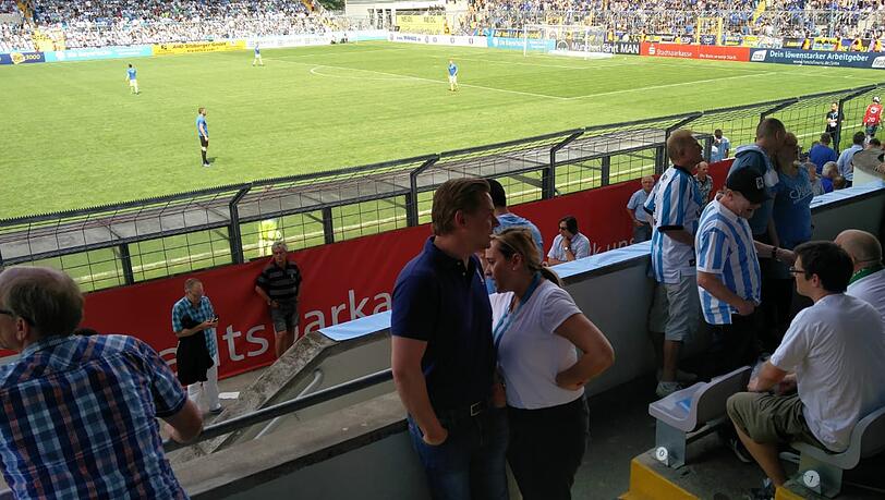 Auch im Stadion: Ex-Geschäftsführer Markus Fauser. Auch im Stadion: Ex-Geschäftsführer Markus Fauser.
