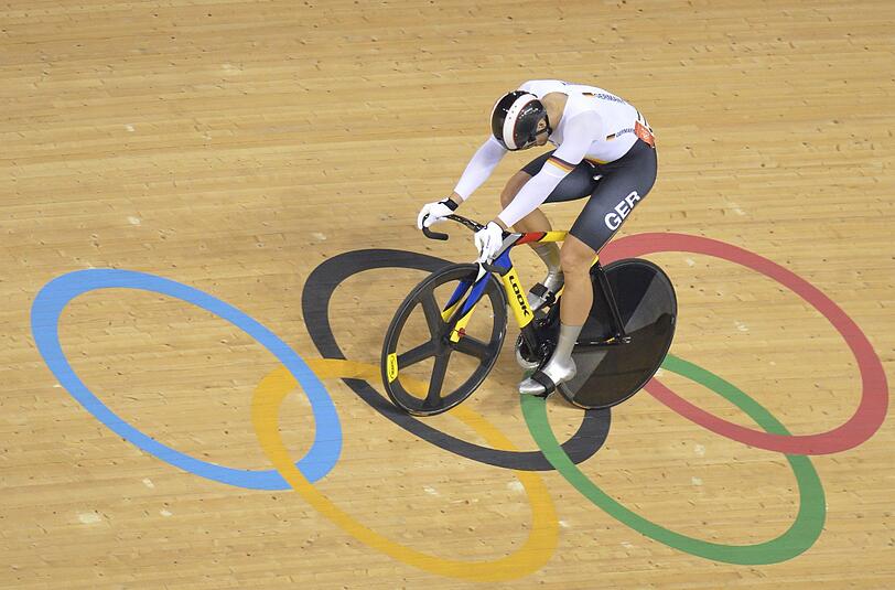 Silbermedaille im Keirin-Finale für Maximilian Levy.