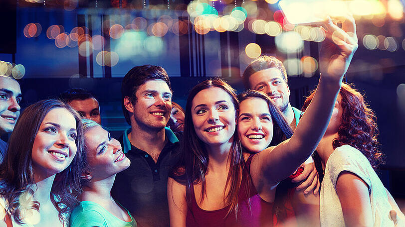 Natürlich ist das Smartphone auch an Silvester stets dabei.