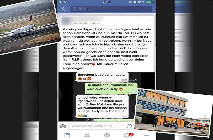 Eine Freundin einer Verstorbenen trauert öffentlich.