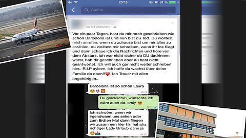 Eine Freundin einer Verstorbenen trauert öffentlich.