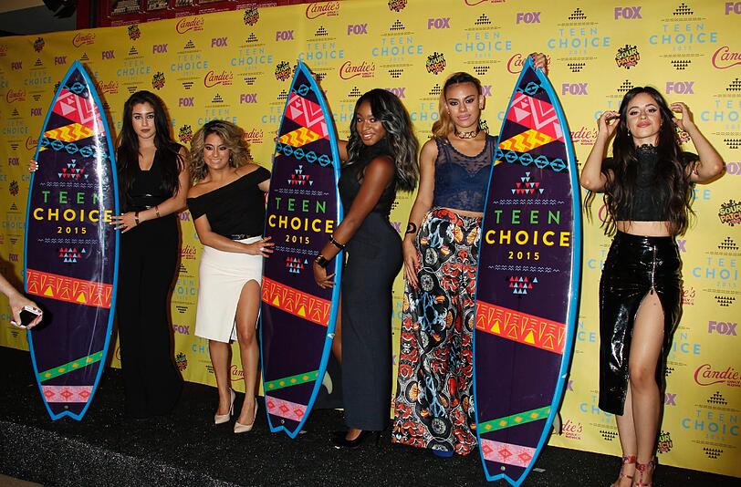 Lauren Jauregui, Ally Brooke Hernandez, Normani Kordei, Dinah Jane Hansen und Camila Cabello von der Pop-Band "Fifth Harmony"
