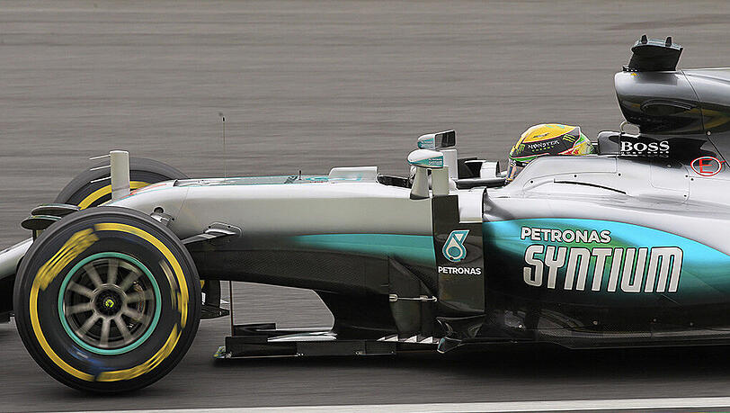Startet in Brasilien von der Pole Position: Lewis Hamilton. Startet in Brasilien von der Pole Position: Lewis Hamilton.
