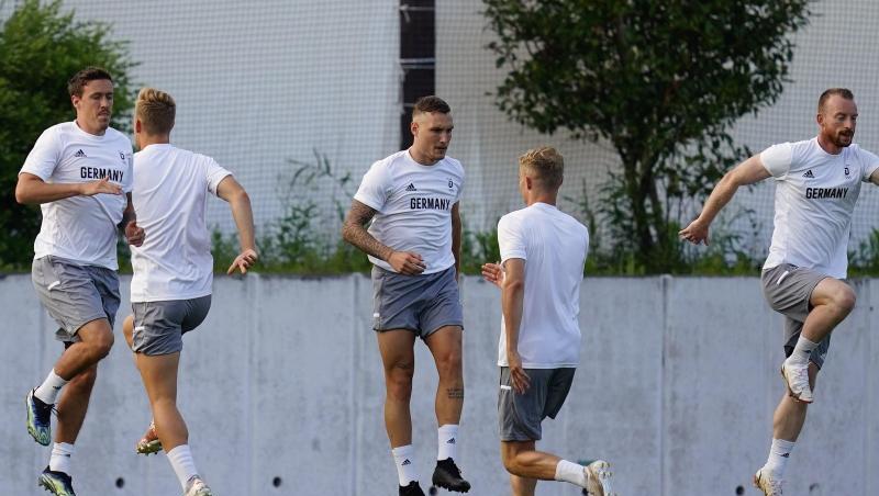 Bereit für Brasilien: Deutschlands Fußballer schauen dem Olmpia-Start entgegen.