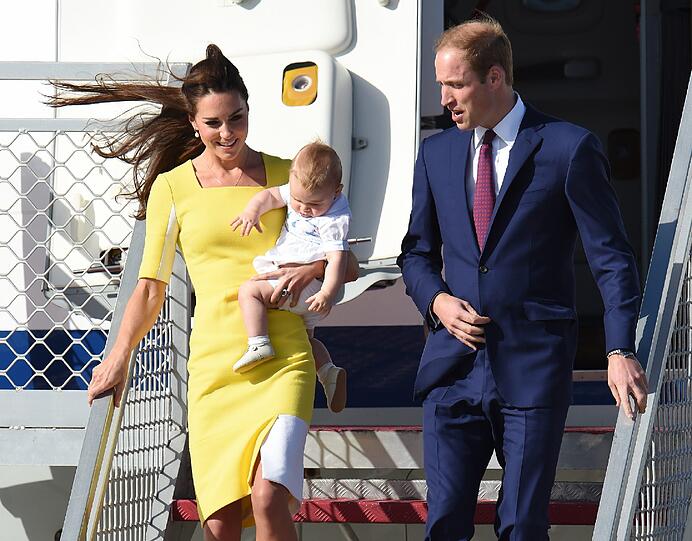 Weitere Bilder der royalen Familie bei ihrem fröhlichen Empfang in Sydney.