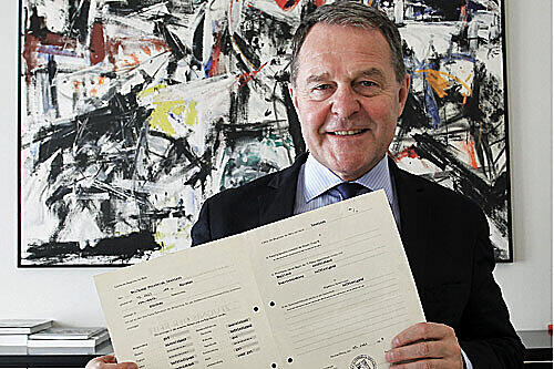 Wolfgang Heubisch hat nur noch sein Abiturzeugnis.