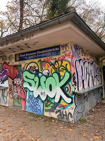 Wenn es der Betreiberin zu kalt ist, bleibt der Kiosk auch mal zu.