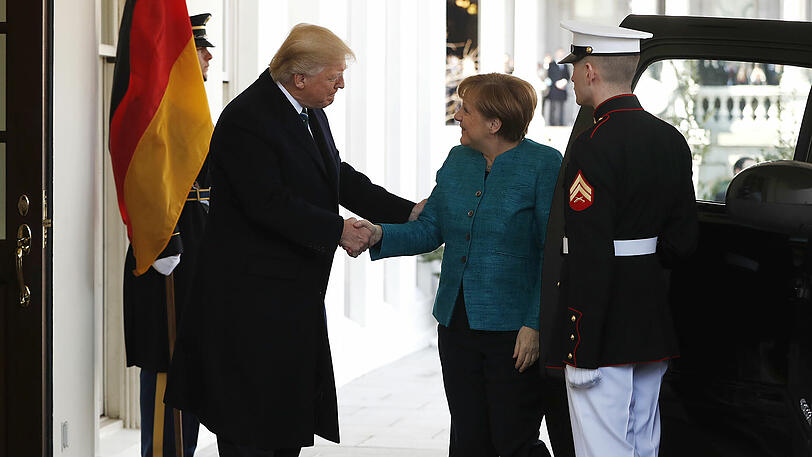Angela Merkel zu Besuch bei Donald Trump. Die Bilder aus Washington.