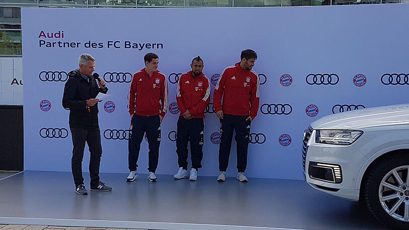 Sebastian Rudy, Arturo Vidal und Javi Martínez.