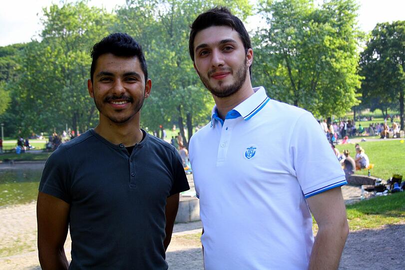 Zwei nette Burschen: Ozi und Murat.
