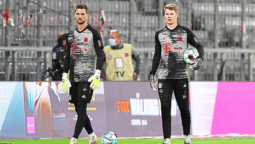 Kein Vorbeikommen: Sven Ulreich (l.) bleibt beim FC Bayern die Nummer zwei. Lässt sich Alexander Nübel nun ausleihen?