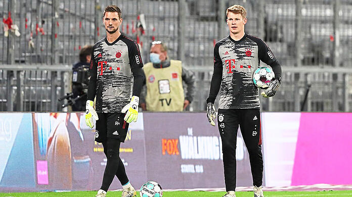 Kein Vorbeikommen: Sven Ulreich (l.) bleibt beim FC Bayern die Nummer zwei. Lässt sich Alexander Nübel nun ausleihen?