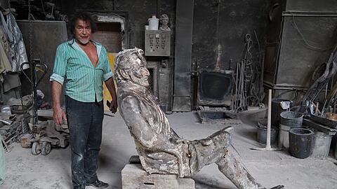 Nikolai Tregor hat seine Dietl-Figur gegossen.