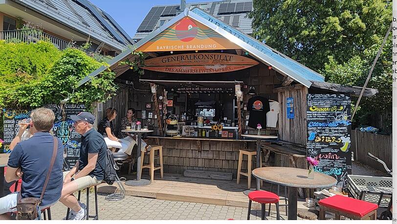 Die Bayrische Brandung am Ammersee. Die Bayrische Brandung am Ammersee.