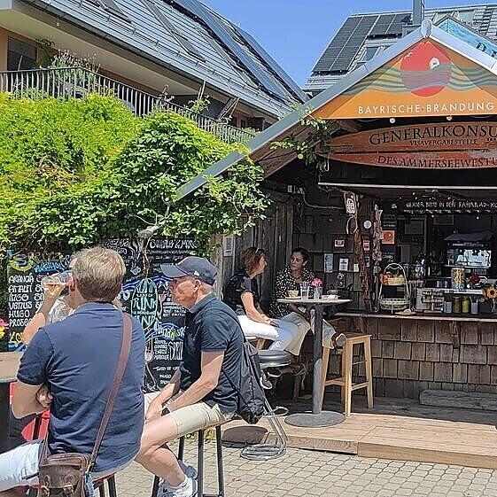 Die Bayrische Brandung am Ammersee.