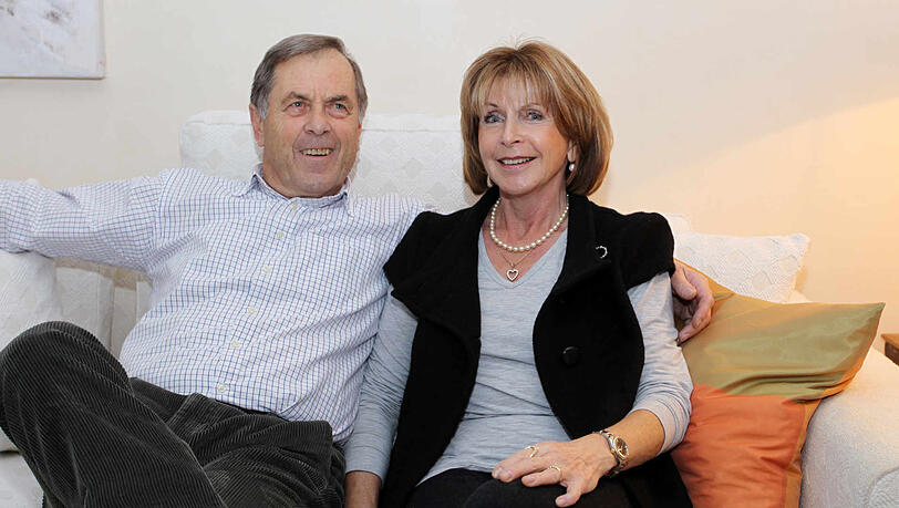 Fredi Heiß mit seiner Frau Ingrid. Fredi Heiß mit seiner Frau Ingrid.