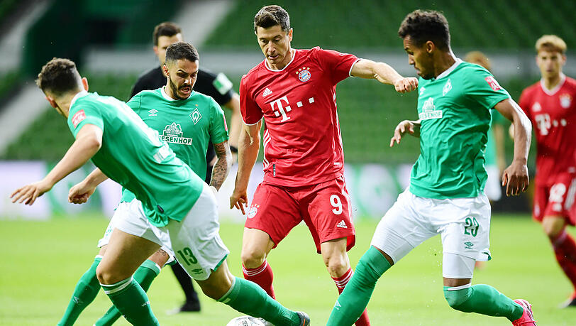 Lieblingsgegner: Robert Lewandowski hat gegen Werder Bremen bereits 18-mal getroffen.
