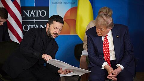Selenskyj und Trump telefonierten miteinander. (Archivbild)