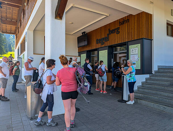 Die Talstation der Tegelbergbahn im Allgäu - auch hier waren Einbrecher aktiv.