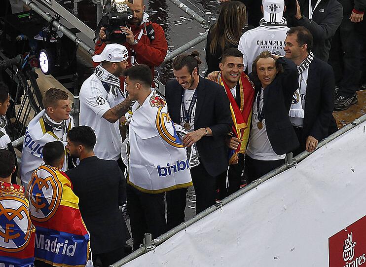 Real Madrid feiert seinen Champions-League-Titel mit den Fans in Madrid