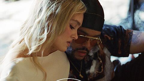 Lily-Rose Depp und The Weeknd in "The Idol".
