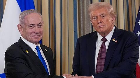Israels Premier Netanjahu und US-Pr&auml;sident Trump wollen &uuml;ber die Zukunft des Gazastreifens sprechen. (Archivbild)