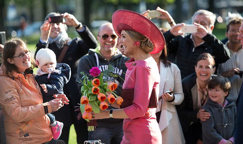 Königin Maxima und Willem-Alexander der Niederlande besuchen am Mittwochmorgen die Alte Pinakothek in München.