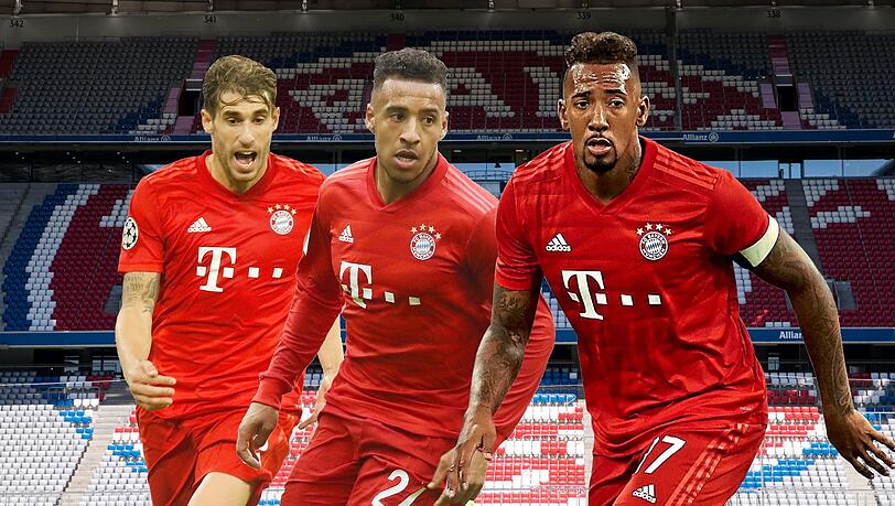 Sie könnten den FC Bayern im Sommer verlassen – und Sportdirektor Hasan Salihamidzic Geld in die Kasse spülen (v.l.): Javi Martínez, Corentin Tolisso und Jérôme Boateng. Sie könnten den FC Bayern im Sommer verlassen – und Sportdirektor Hasan Salihamidzic Geld in die Kasse spülen (v.l.): Javi Martínez, Corentin Tolisso und Jérôme Boateng.
