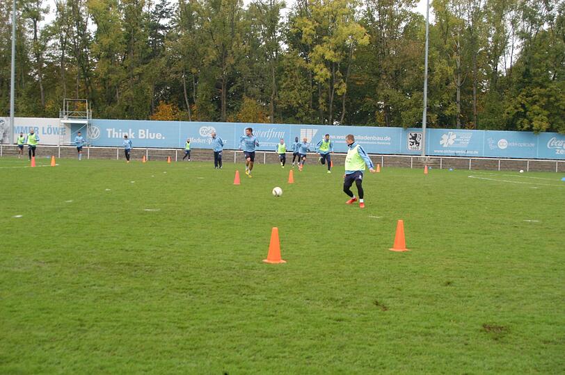 Das erste Training mit dem neuen Co-Trainer Sven Kmetsch.