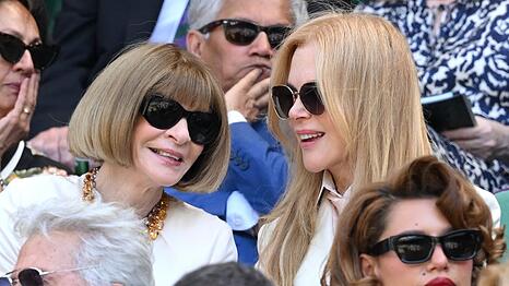 Nicole Kidman und Anna Wintour sa&szlig;en beim Wimbledon-Finale zusammen.