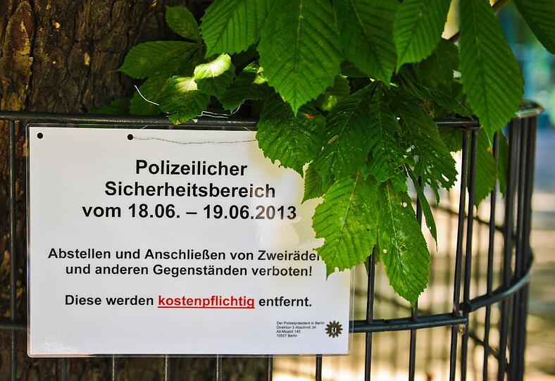 Berlin rüstet auf: Vor dem Besuch des US-Präsidenten Barack Obama gleicht Berlin einer Festung. Sehen Sie hier die Bilder!