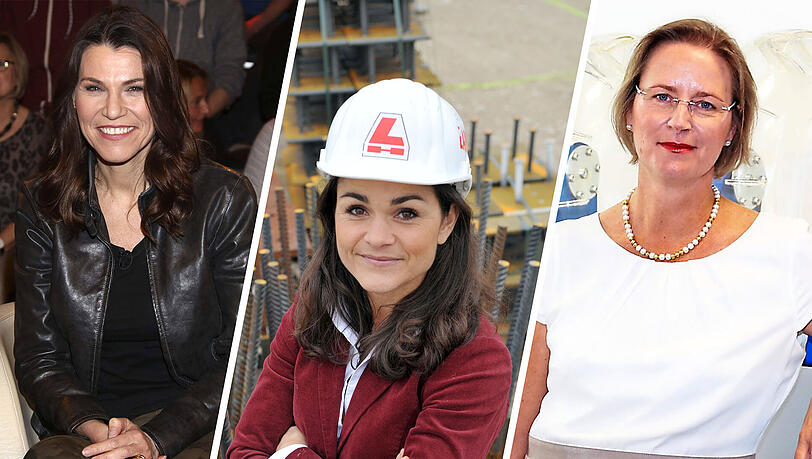 Zum "Equal Pay Day" reden Münchner Frauen zum Thema Gehalt - und was sich ändern muss. Im Bild (v.l.n.r.): Marion Kiechle, Direktorin der Frauenklinik am Klinikum rechts der Isar und Hochschullehrerin, Laura Lammel, Geschäftsführerin von Lammel Bau und stellv. Obermeisterin der Bauinnung München und Friederike Sturm,
Präsidentin von Lotto Bayern.