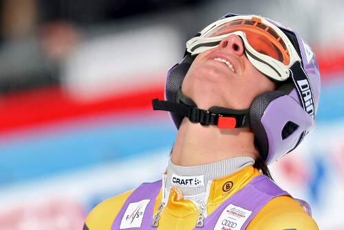 Auch gestern gewann sie keine Medaille: Maria Riesch