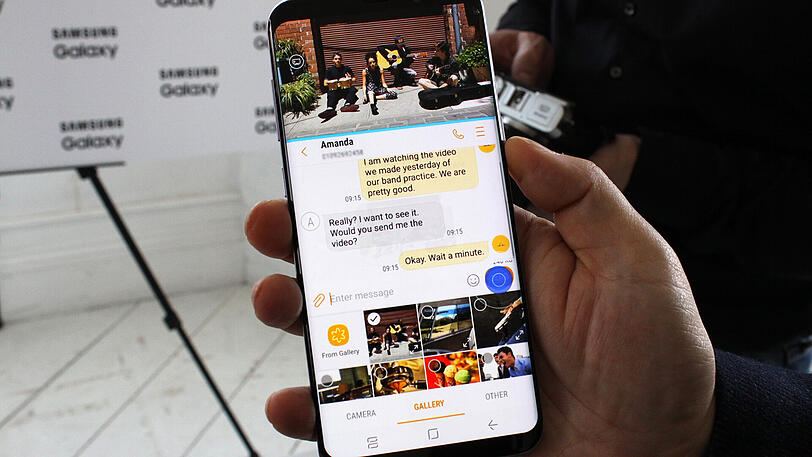 Das Samsung Galaxy S8 hat einen deutlich größeren Bildschirm als die Vorgängermodelle.
