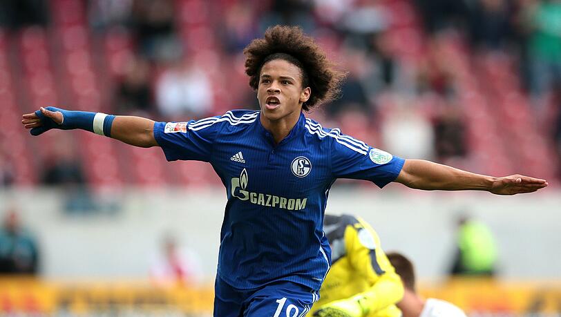 Matchwinner: Leroy Sané nach seinem Siegtor. Matchwinner: Leroy Sané nach seinem Siegtor.
