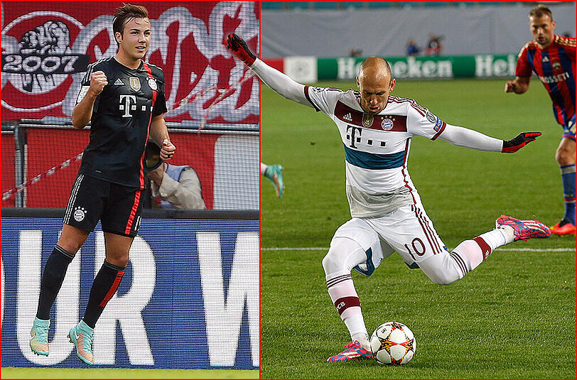 Götze und Robben gehören zu den stärksten Bayern der vergangenen Wochen.