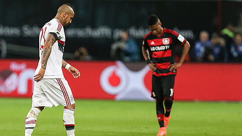 Bayern-Star Arturo Vidal wird in Leverkusen ausgewechselt.