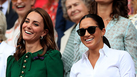 Ein Bild aus alten Tagen, das es so wahrscheinlich nicht mehr geben wird: Herzogin Kate und Herzogin Meghan vereint.