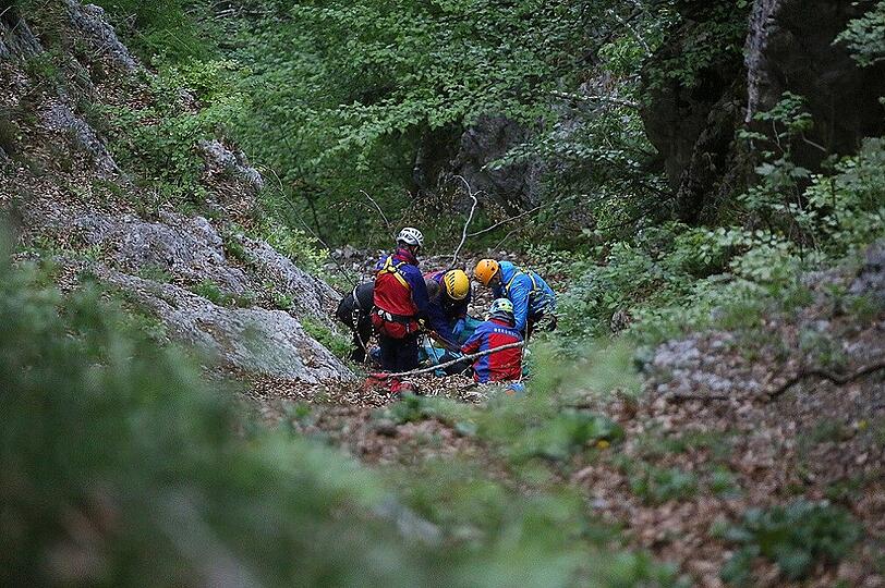 Die Bergwacht Bayern im Einsatz.