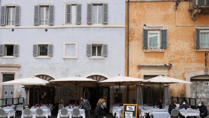 Ein Restaurant in Rom.