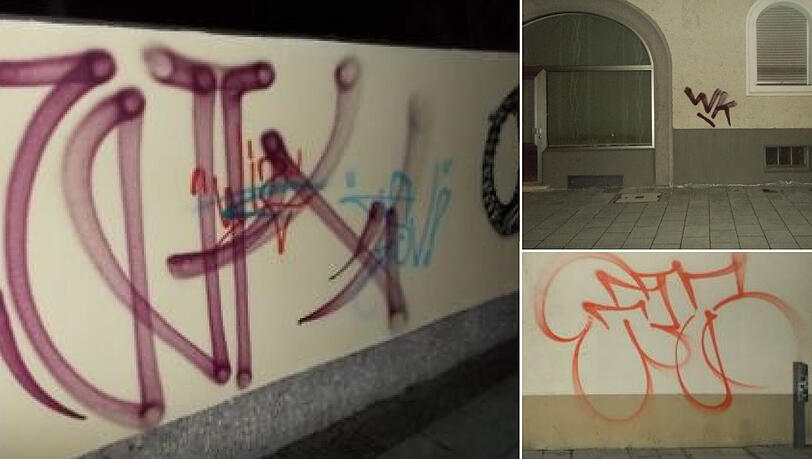 Unter anderem diese Schmierereien wurden einem Sprayer-Trio zum Verhängnis.
