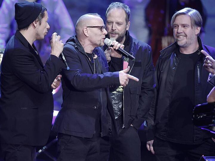 Die Fanta 4 bei ihrem Auftritt bei "Wetten, dass..?" in Freiburg