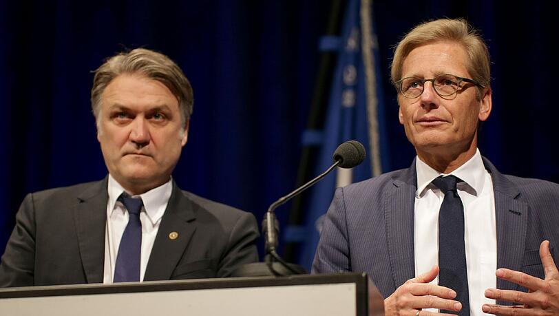 Karl Gernandt (r.) ist wegen Indeskretionen um die Abberufung von Geschäftsführer Dietmar Beiersdorfer zurückgetreten.