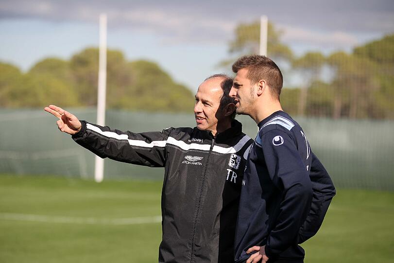 Reiner Maurer mit Guillermo Vallori.
