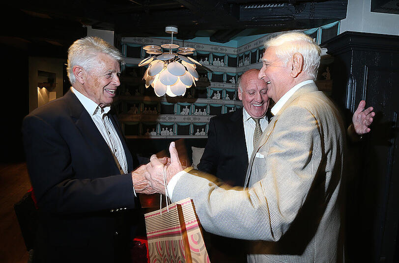 Meister-Löwen unter sich Manni Wagner (li.), Peter Grosser (hi.) und Petar Radenkovic.