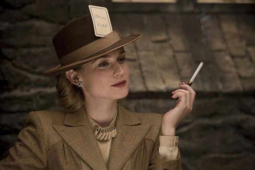 In "Inglourious Basterds" von Quentin Tarantino hatte Diane Kruger eine Rolle als deutscher Filmstar. In "Inglourious Basterds" von Quentin Tarantino hatte Diane Kruger eine Rolle als deutscher Filmstar.